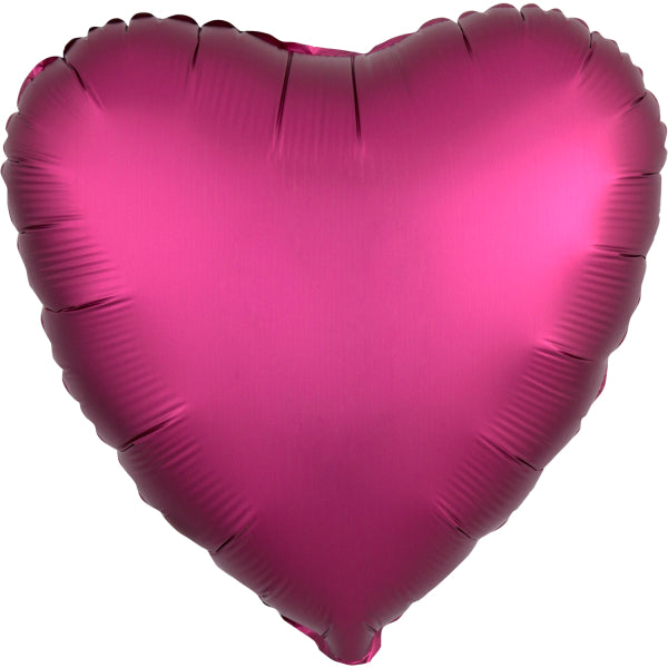 Pomegranate Satin Herz