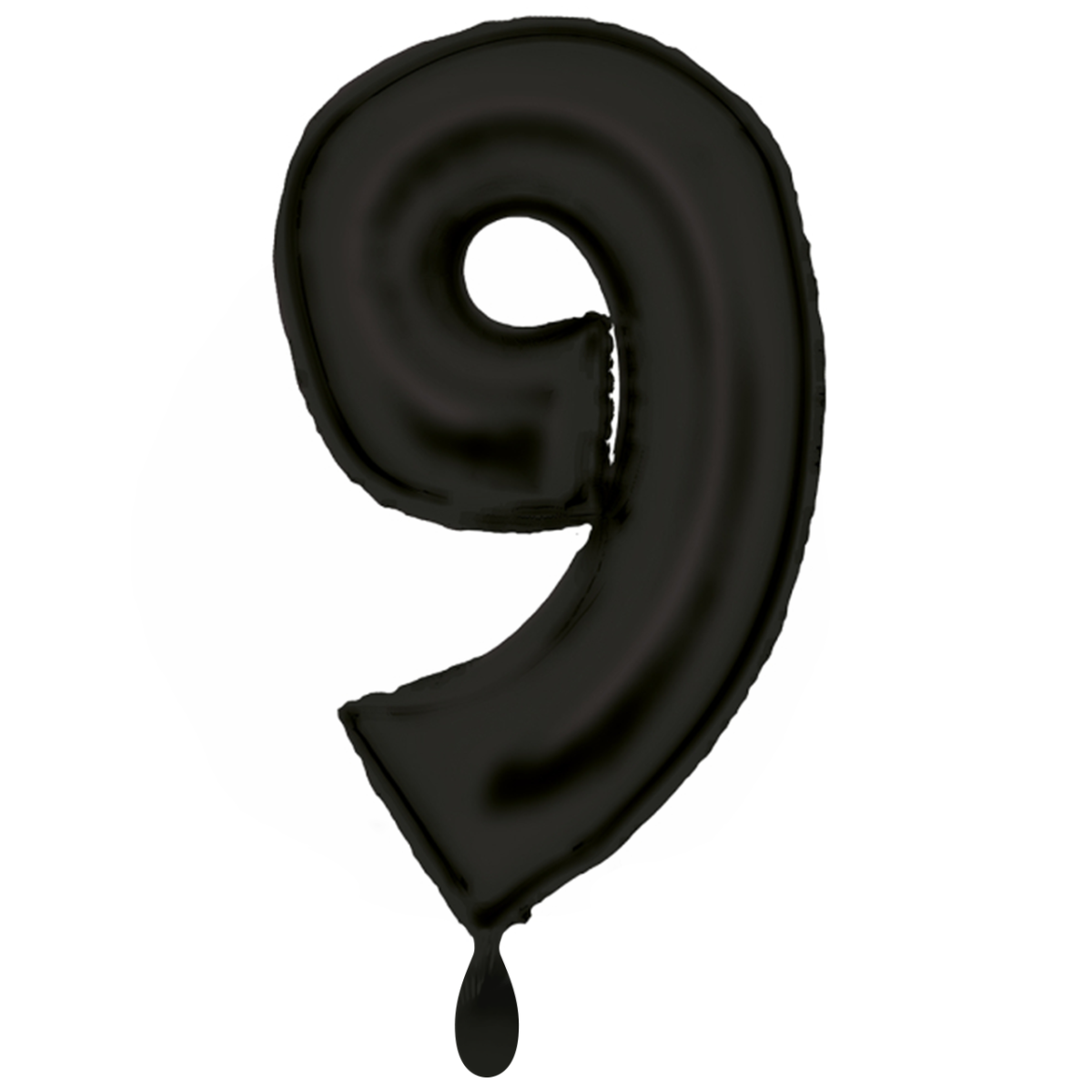 Schwarz Zahl "9" XXL Folienballon