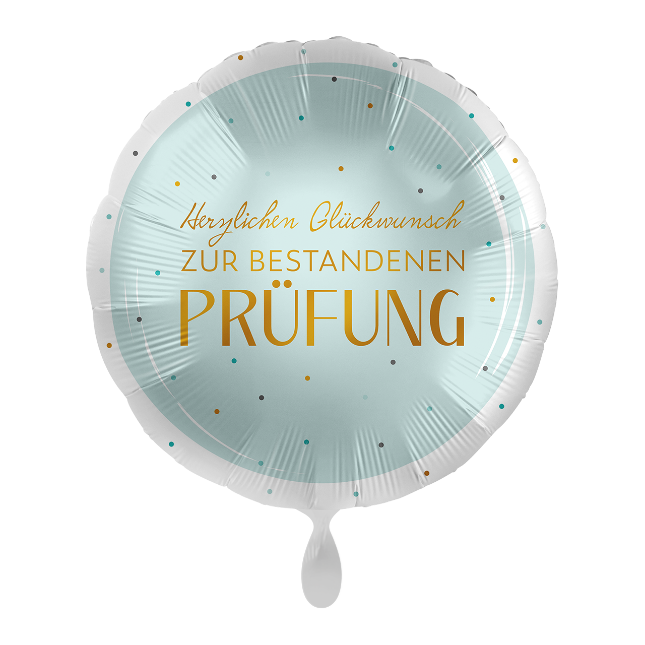 "Herzlichen Glückwunsch zur bestandenen Prüfung" Rund