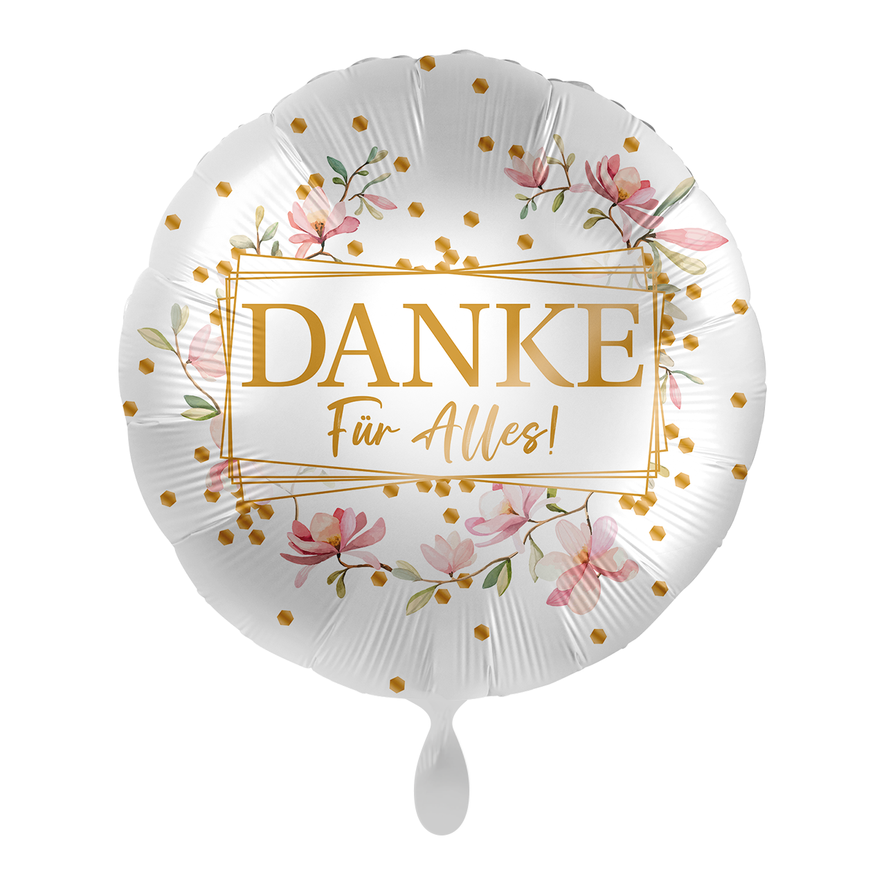 Floral "Danke für alles" Rund