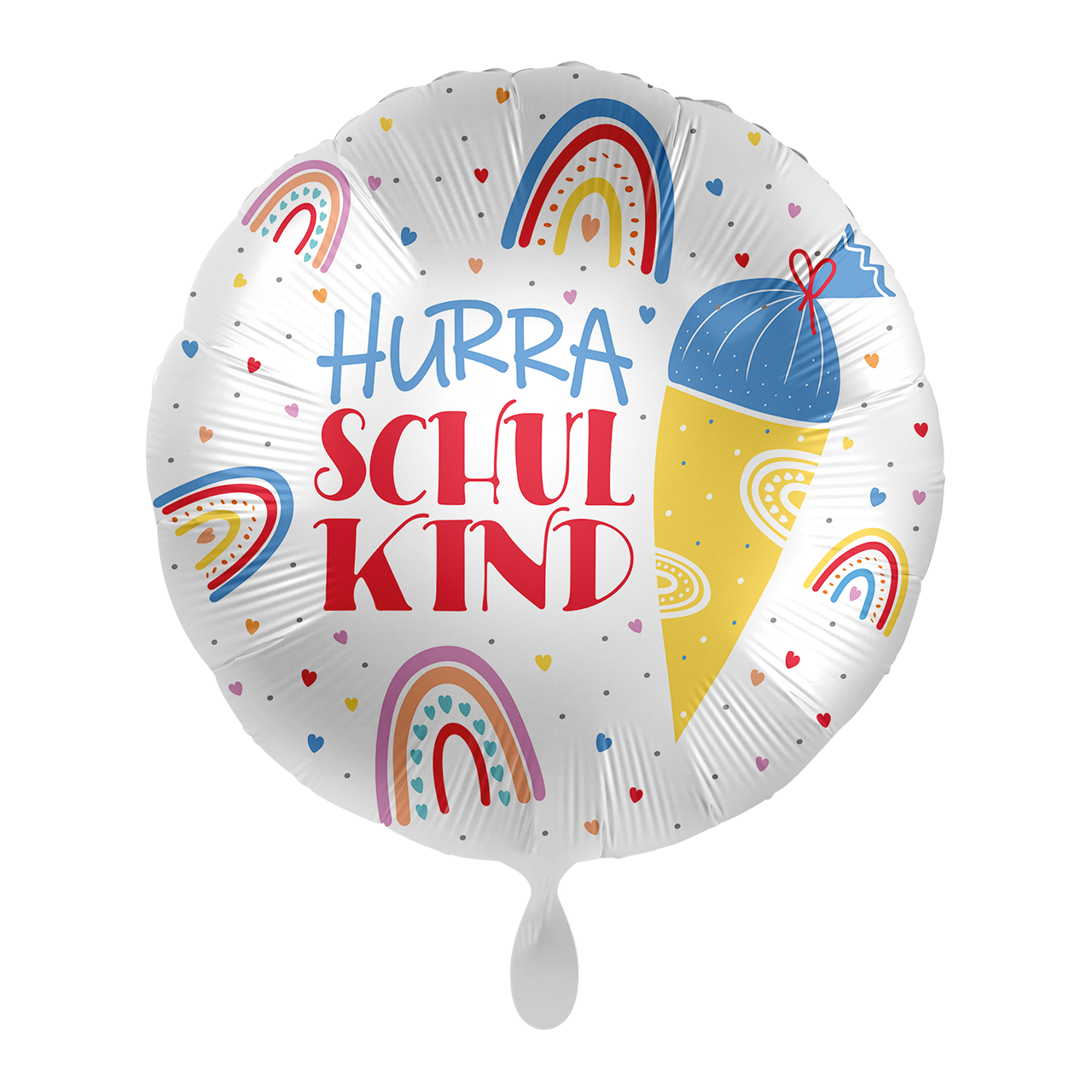 "HURRA Schulkind" Schultüte Rund