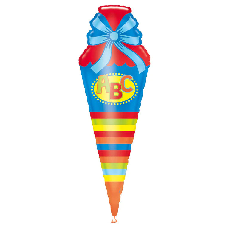 Schultüte "ABC" Bunt Folienballon