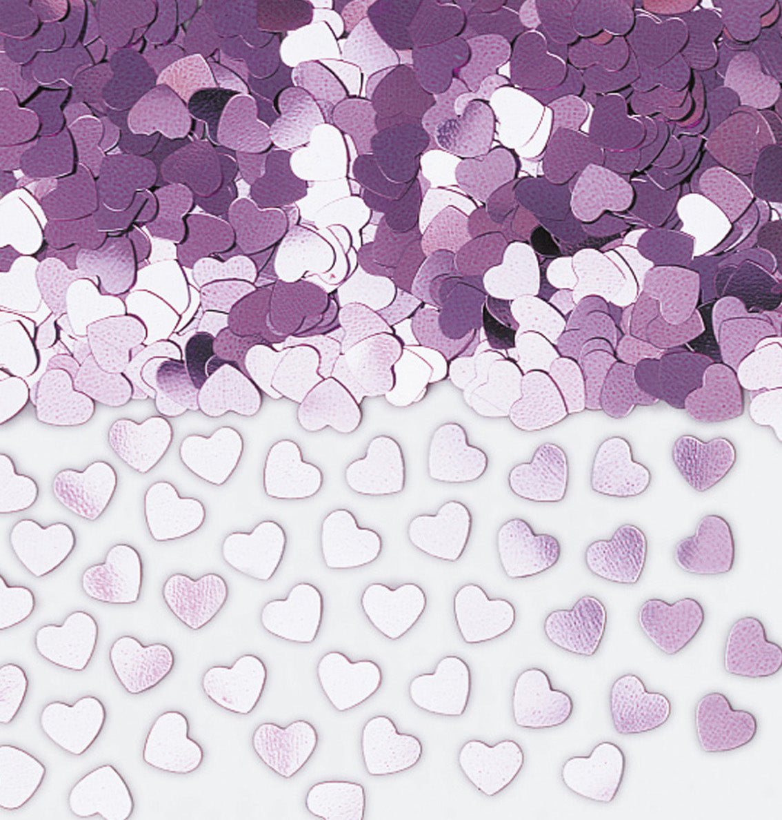 Rosa Sparkle Hearts Konfetti