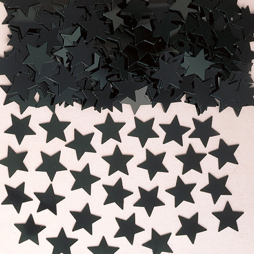 Schwarz Stardust Konfetti