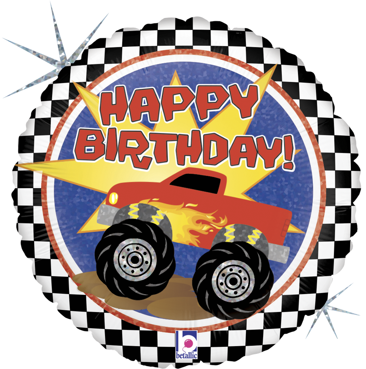 Monstertruck "Happy Birthday!" Folienballon