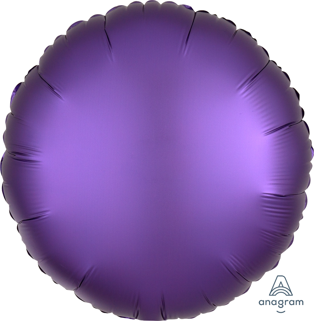 Violett Rund Satin Folienballon