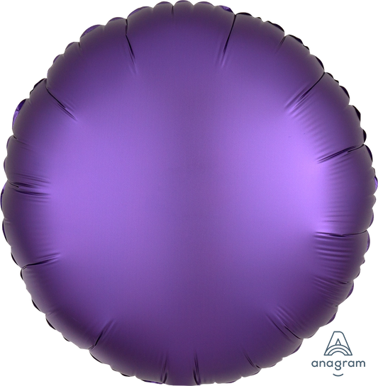 Violett Rund Satin Folienballon