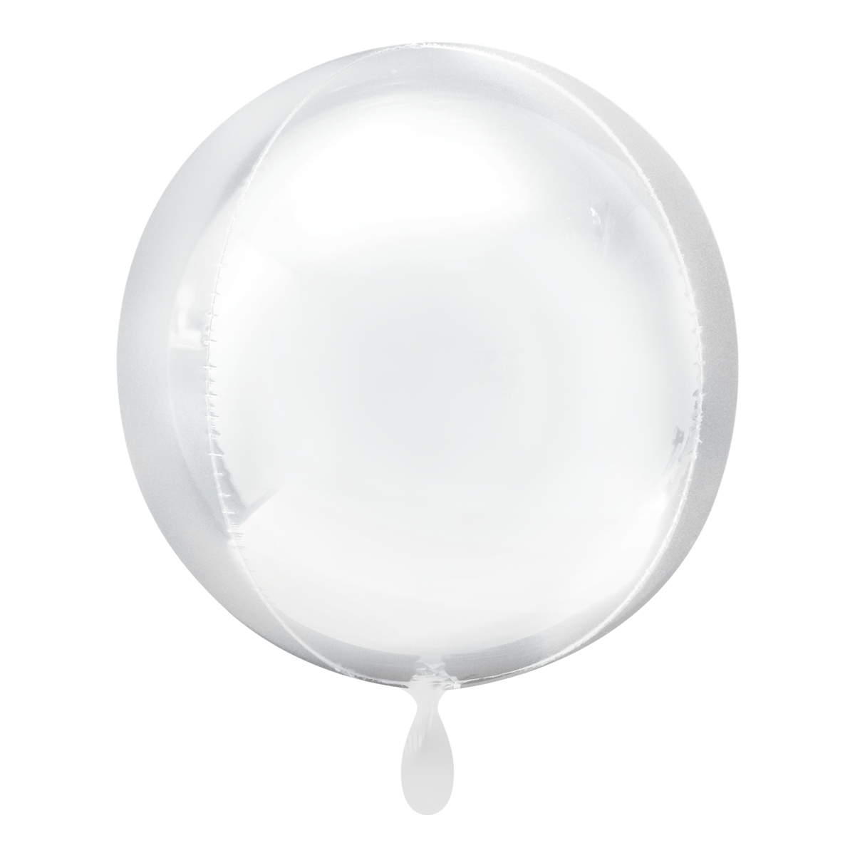 Weiß Orbz Folienballon
