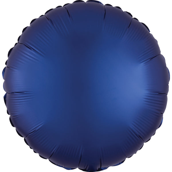 Navy Blau Rund Satin Folienballon
