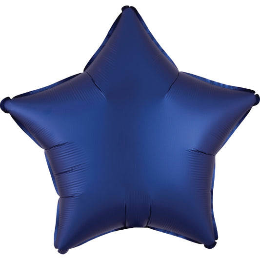Navy Blau Stern Satin Folienballon