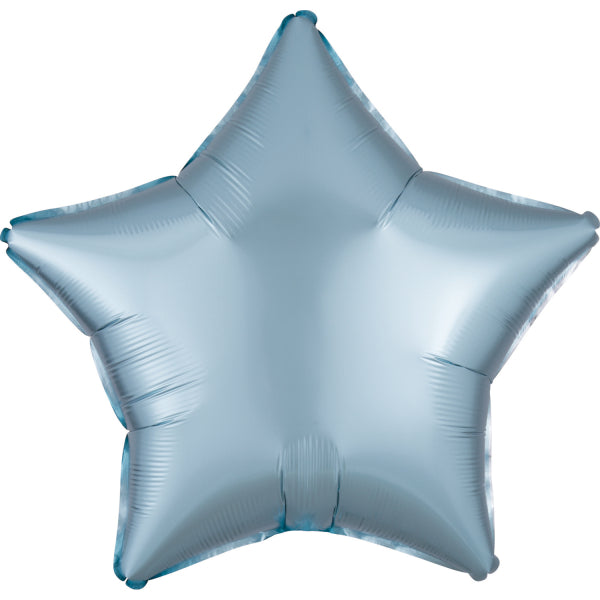 Pastell Blau Satin Stern