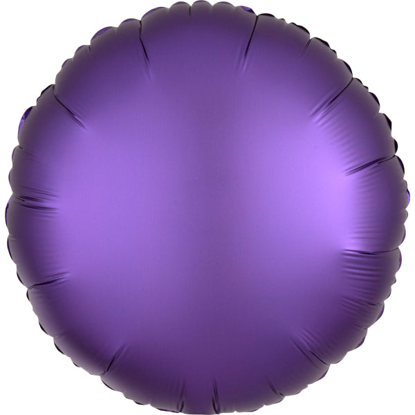 Lila Satin Rund