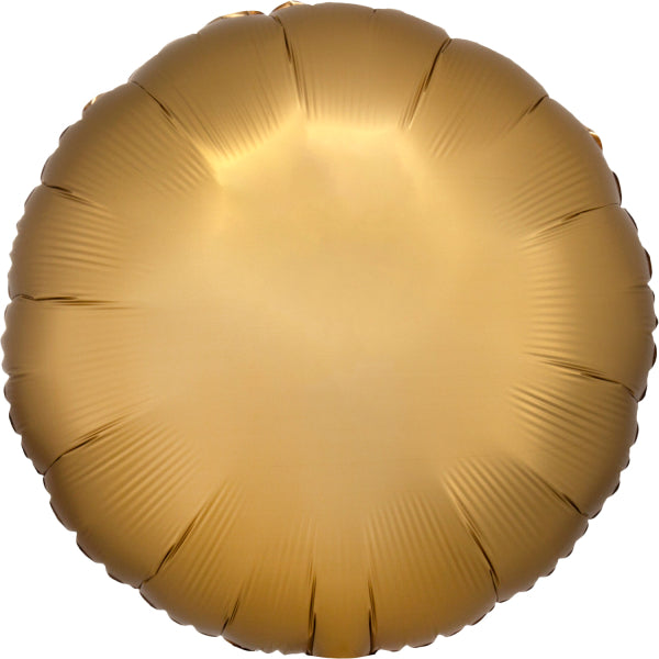 Gold Rund Satin Folienballon