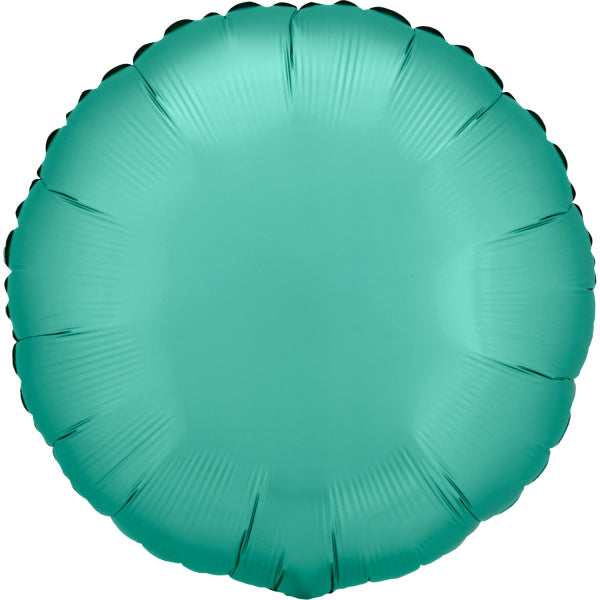Jade Grün Satin Rund