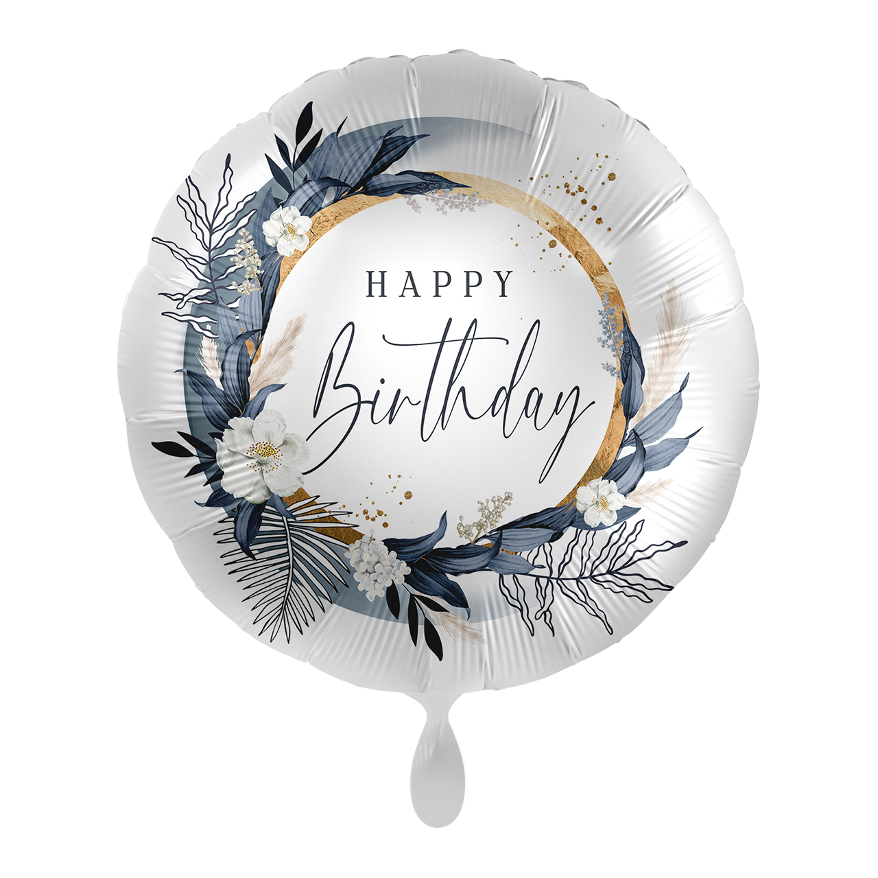 Modern Boho "Happy Birthday" Rund