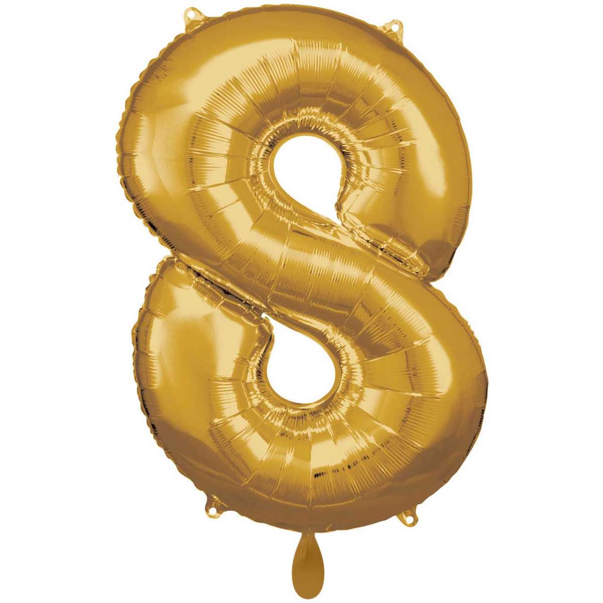 Gold Zahl "8" XXL Folienballon
