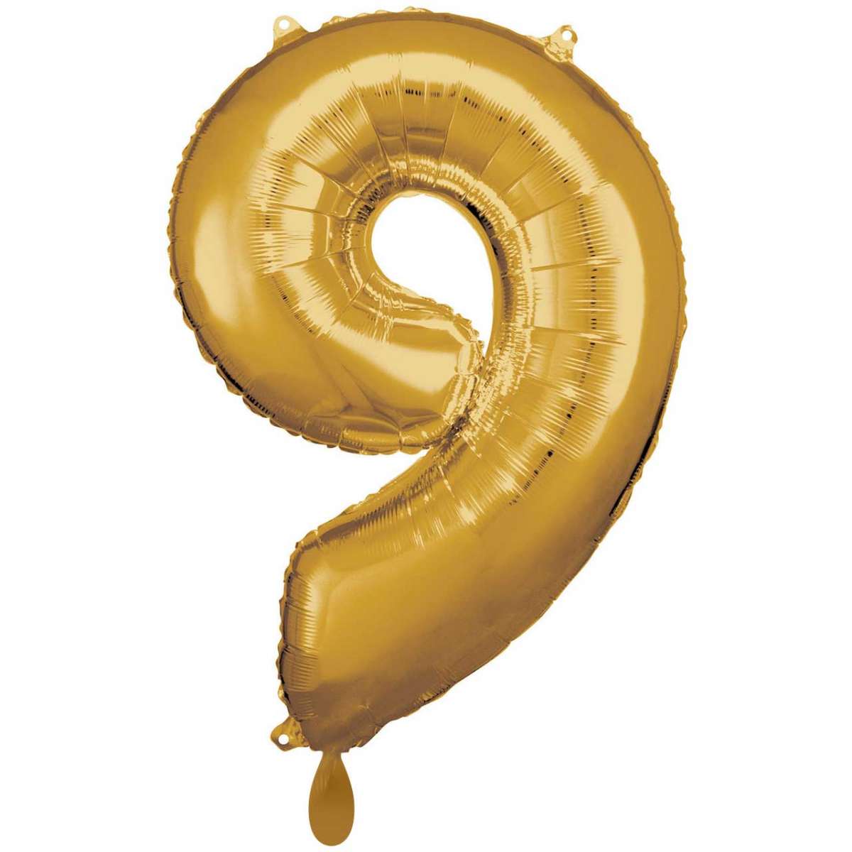 Gold Zahl "9" XXL Folienballon