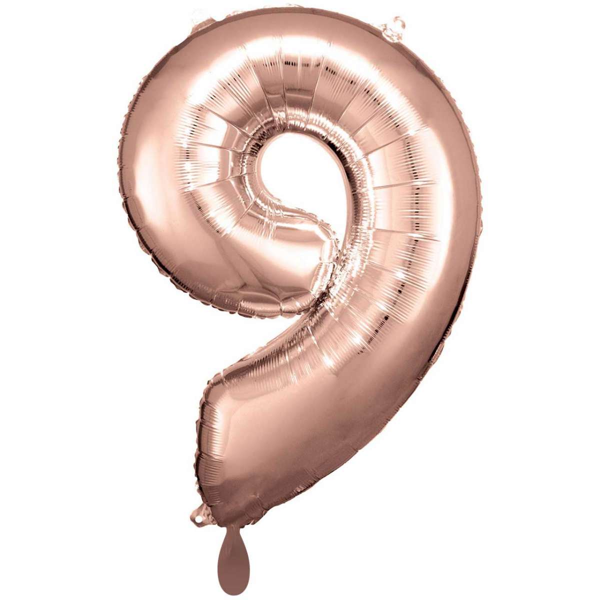 Rosé-Gold Zahl "9" XXL Folienballon