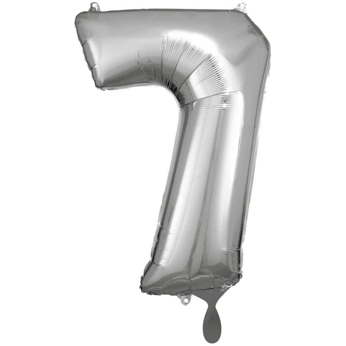 Silber Zahl "7" XXL Folienballon
