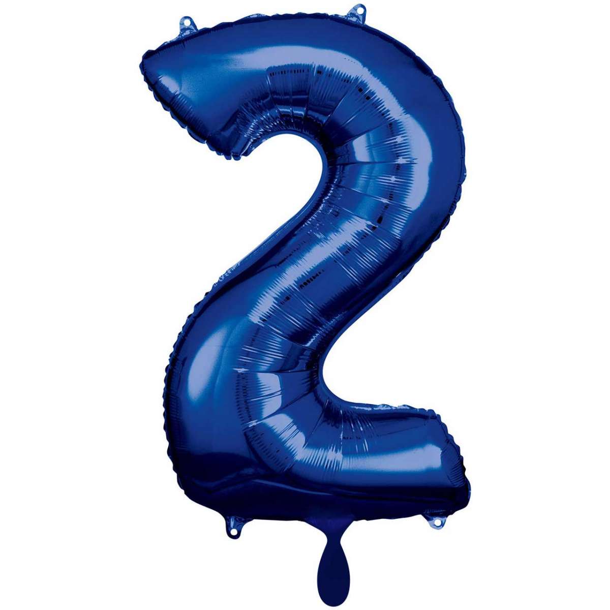 Blau Zahl "2" XXL Folienballon