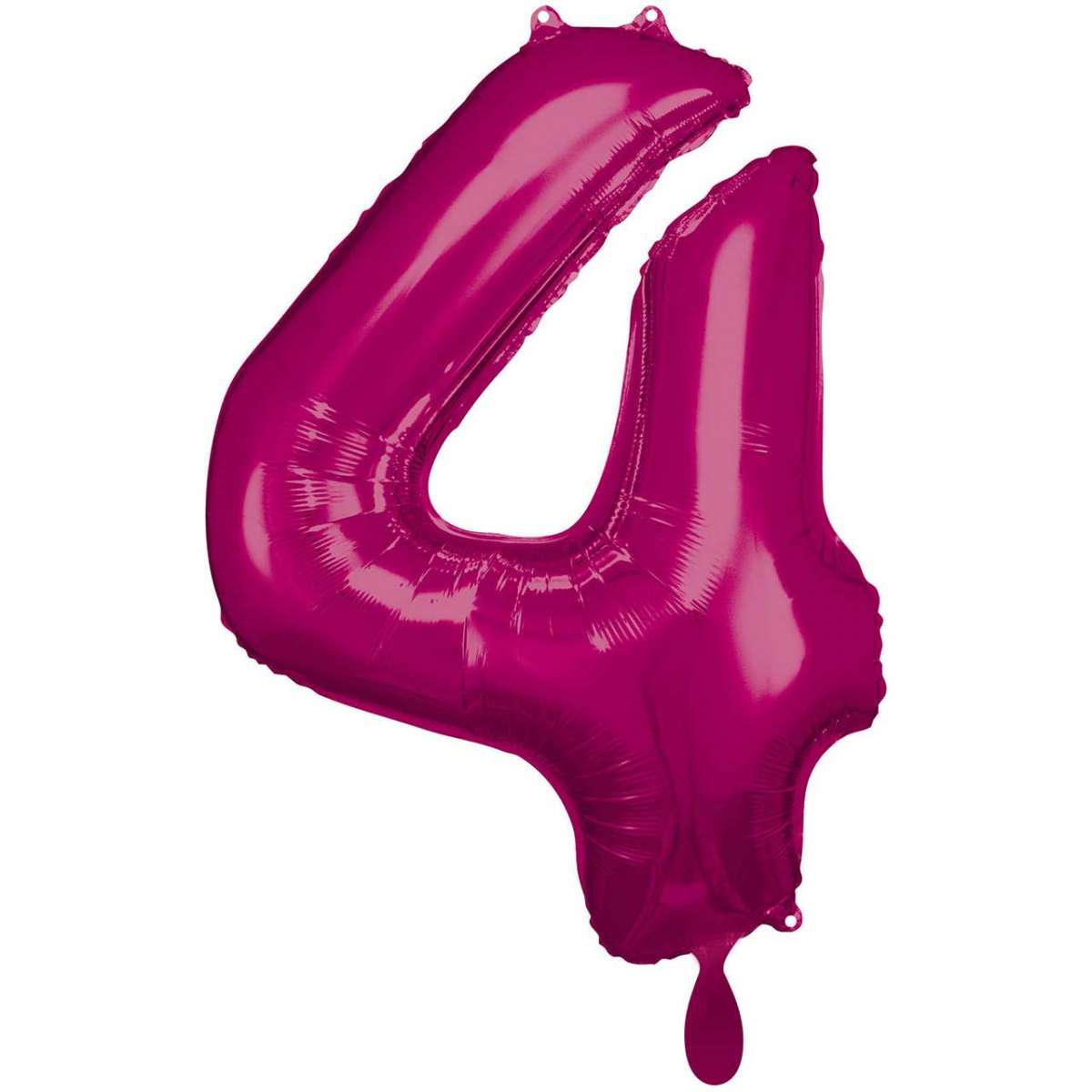 Pink Zahl "4" XXL Folienballon