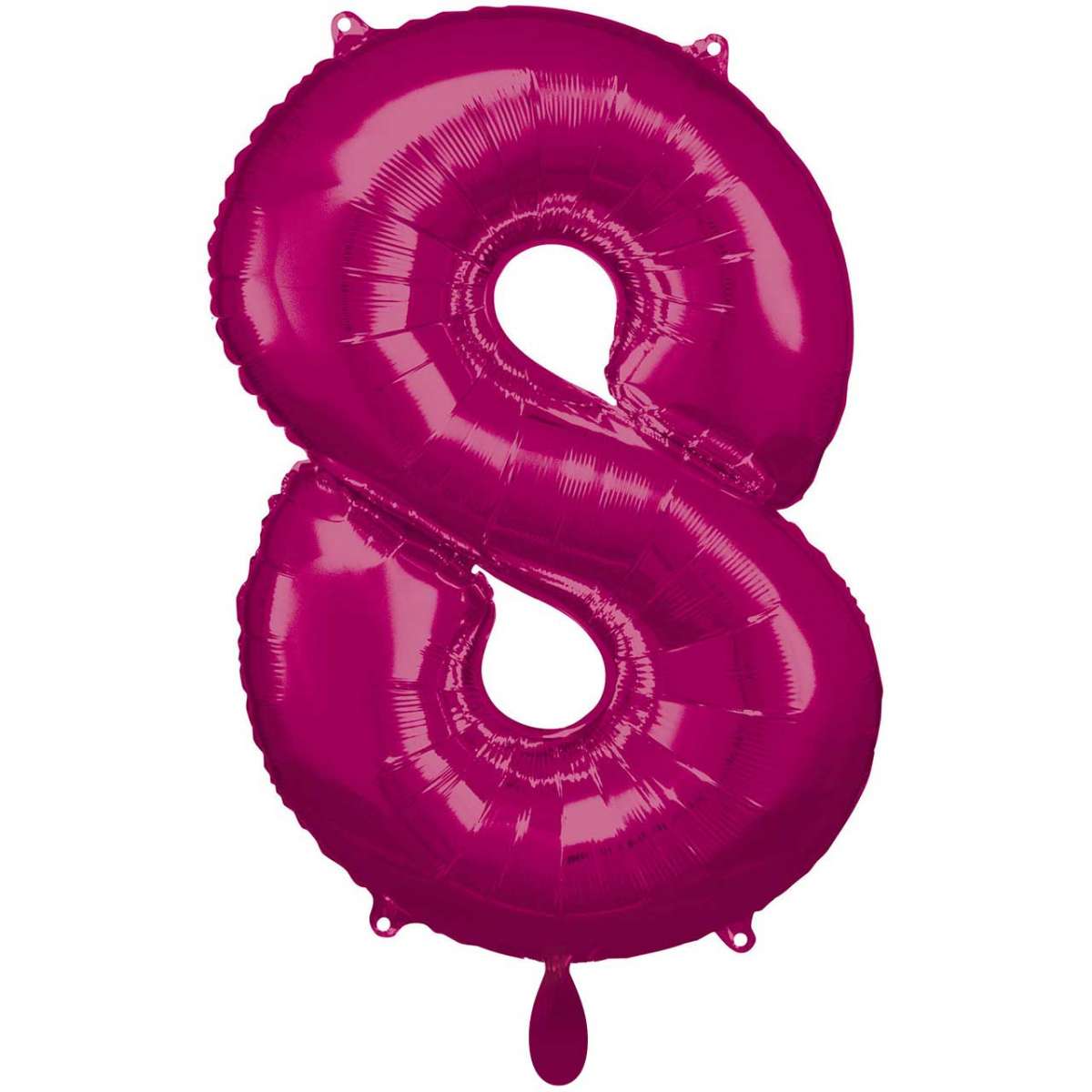 Pink Zahl "8" XXL Folienballon
