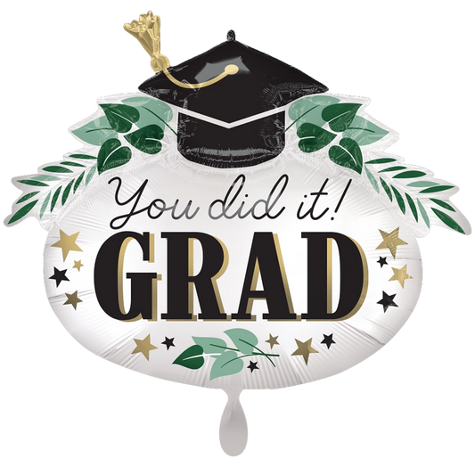 "You did it! Grad" Folienballon