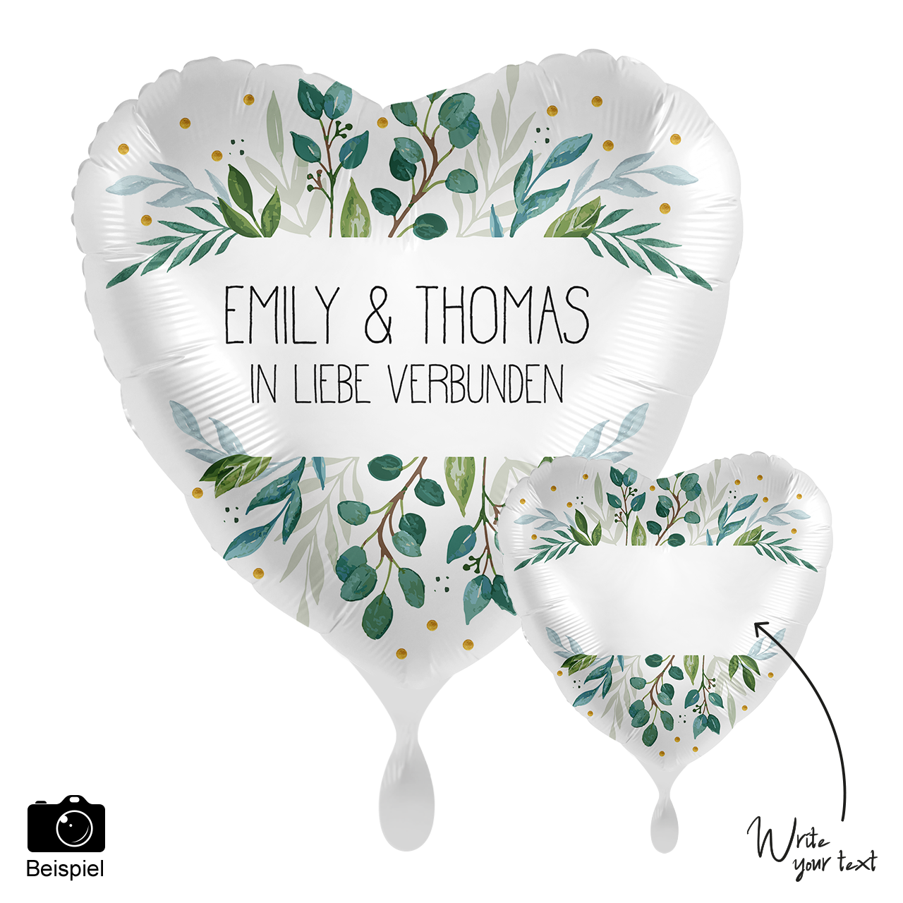 Personalize it Greenery Herz