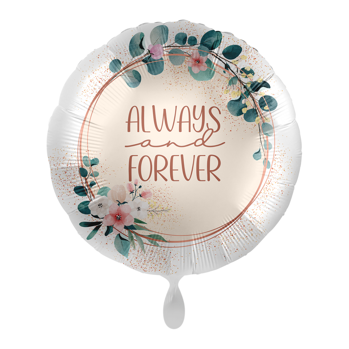 Floral "Always and Forever" Rund