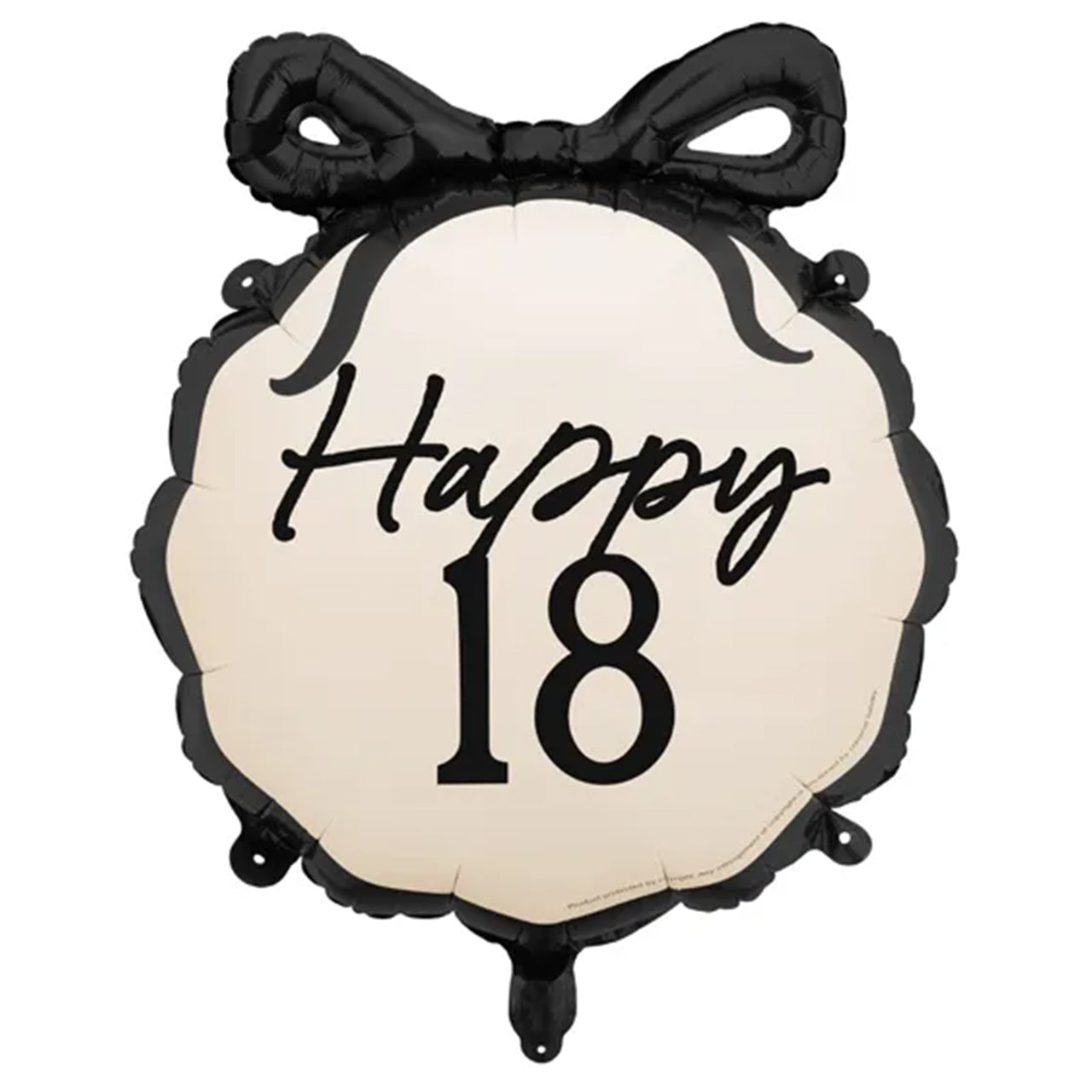 Schleife "Happy 18" Folienballon