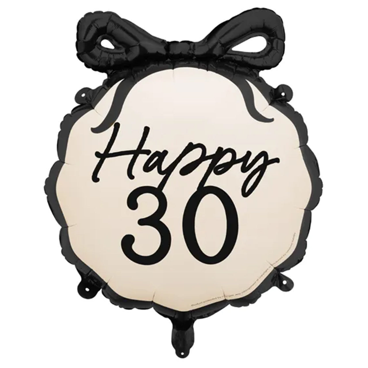 Schleife "Happy 30" Folienballon