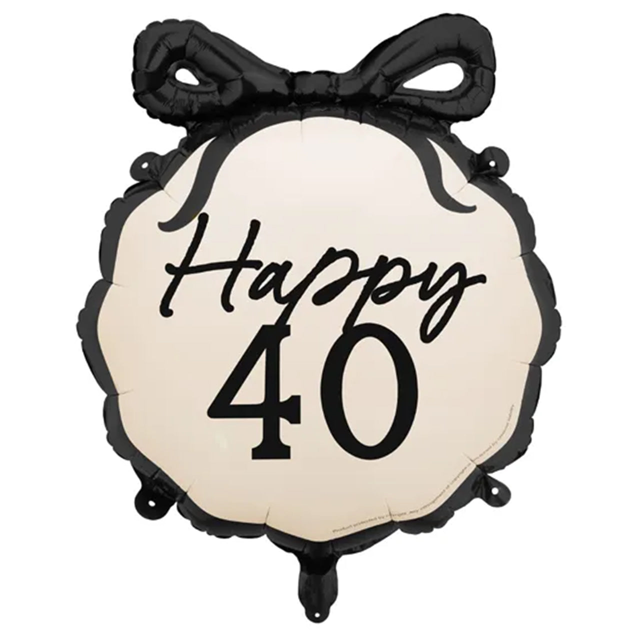 Schleife "Happy 40" Folienballon