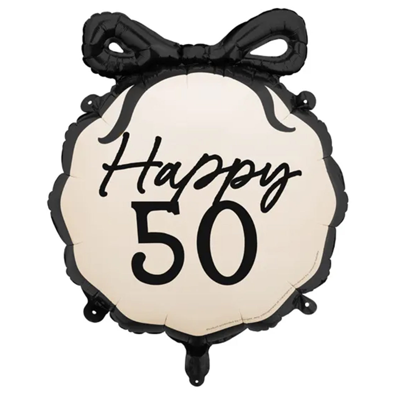 Schleife "Happy 50" Folienballon