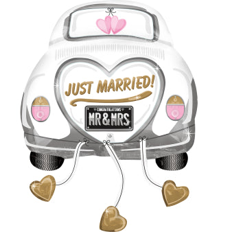 "Just Married" Wedding Car