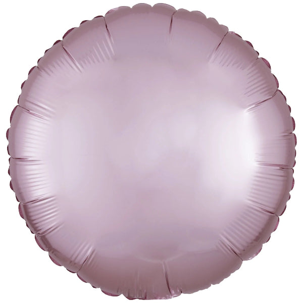 Pastell Pink Satin Rund