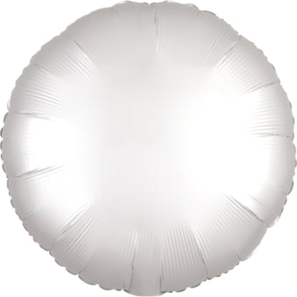 Weiß Satin Rund